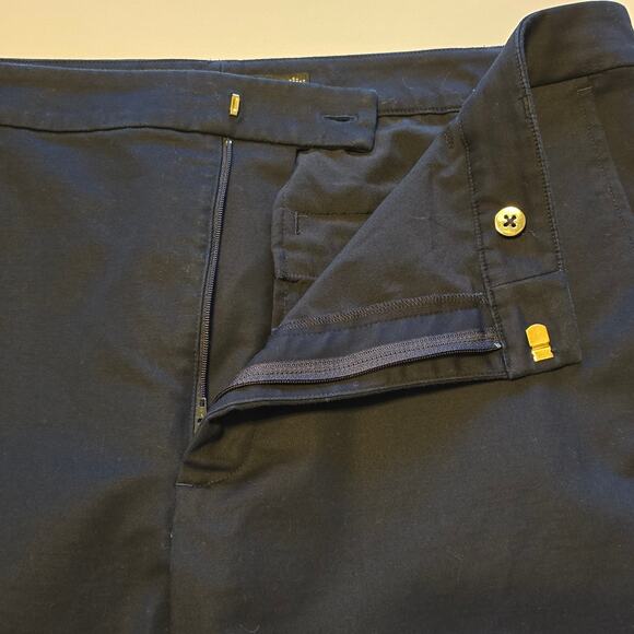 Lauren Ralph Lauren Dress Pants Womens Plus Size 16 Navy Blue Cropped Career - Picture 5 of 10